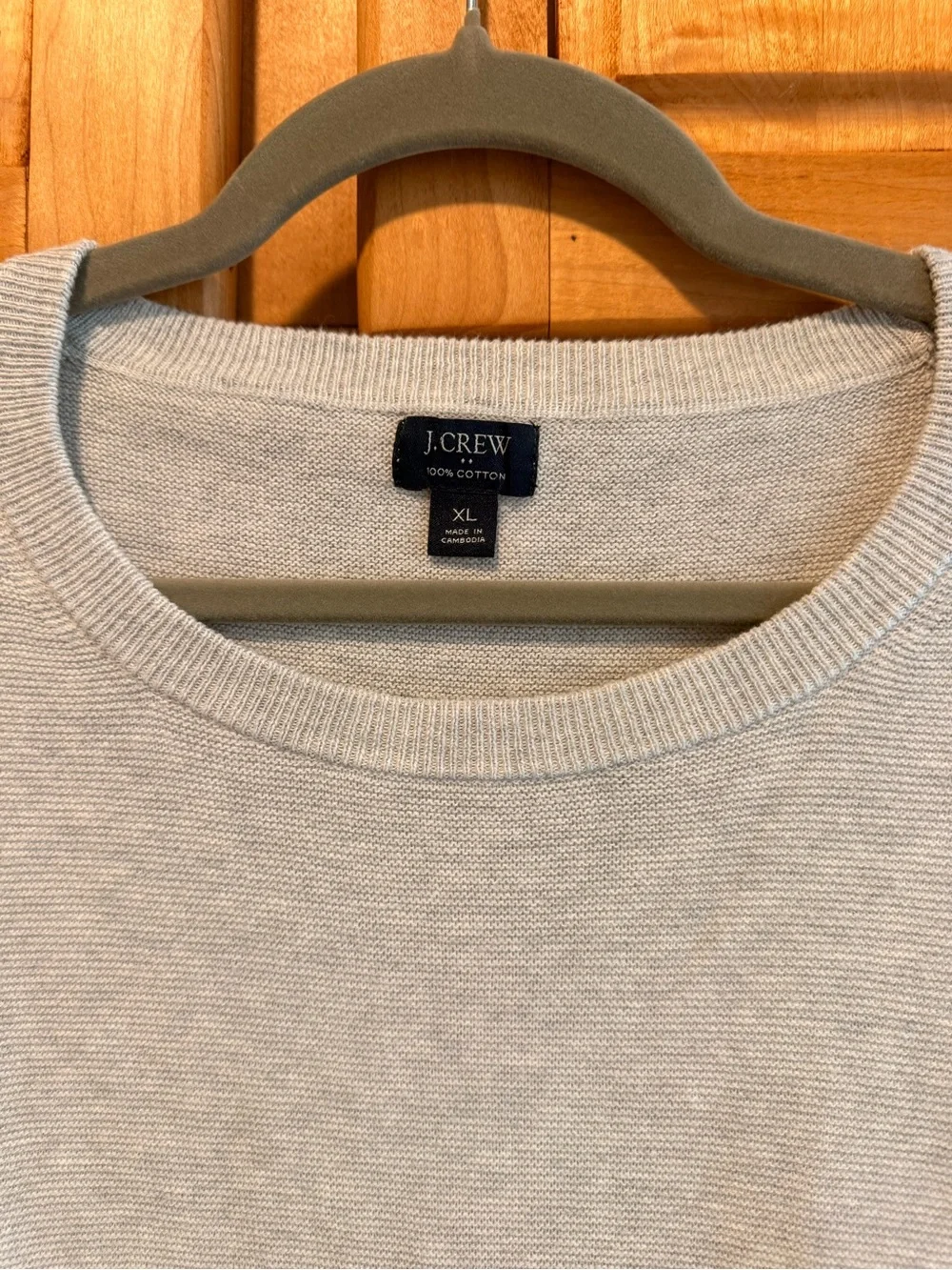 J. Crew Light Gray Crewneck Sweater